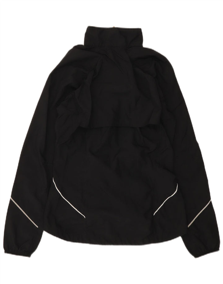 Nike Damen-Trainingsanzug-Top-Jacke UK 16/18 Large Schwarz Polyester