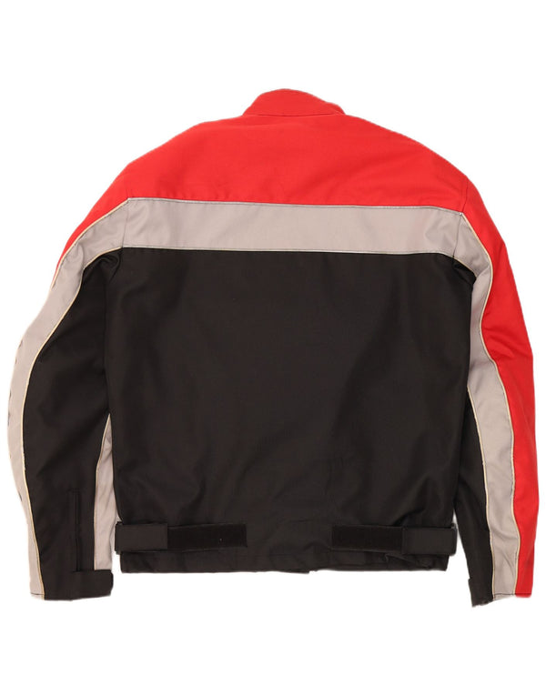 Vintage Herren Racer Jacke UK 36 Small Red Colourblock