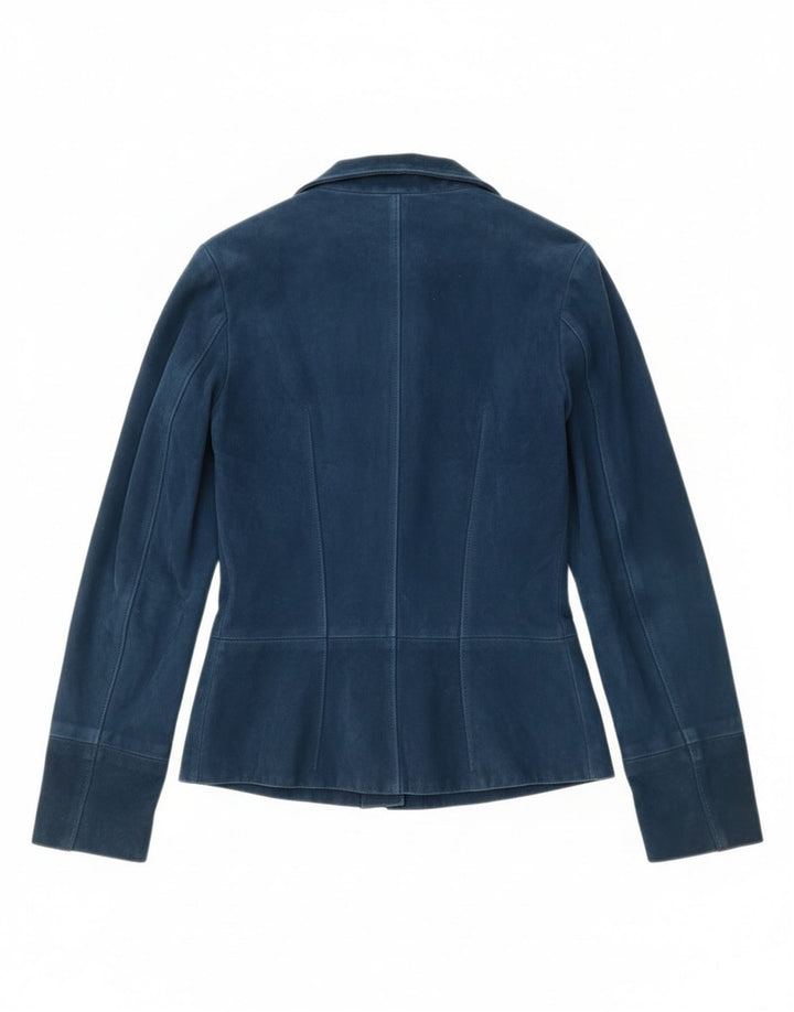 Vintage Damen 2-Knopf-Blazerjacke UK 4 XS Marineblau