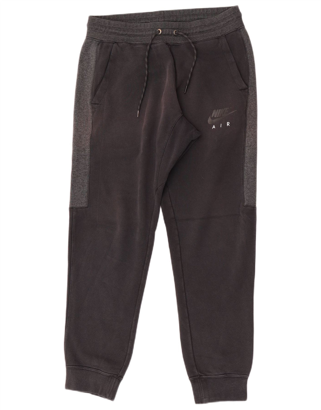 Nike Herren-Trainingshose, Jogginghose, Mittelschwarz, Colourblock-Baumwolle