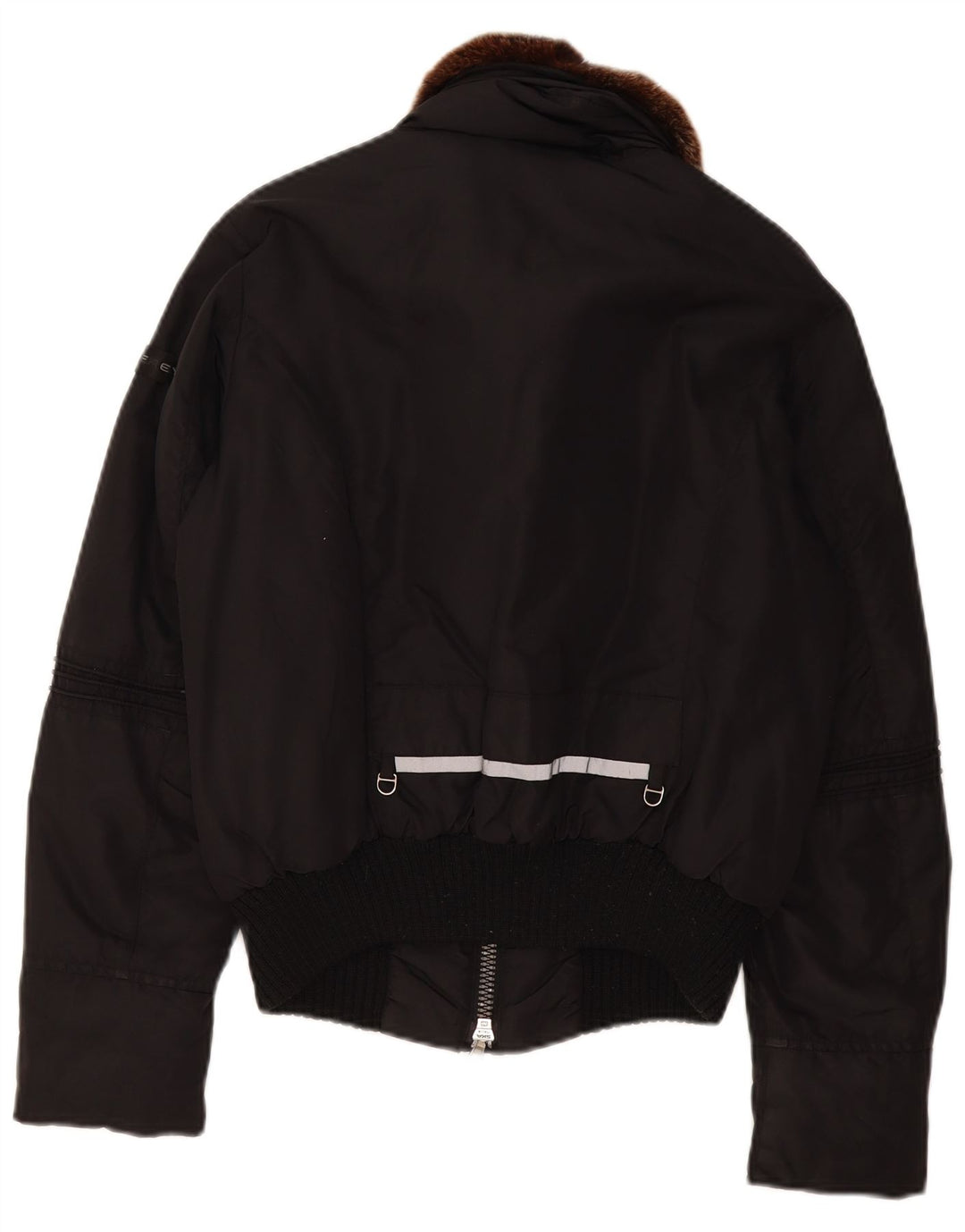 PEUTEREY Damen Wattierte Jacke IT 46 Large Schwarz Polyamid
