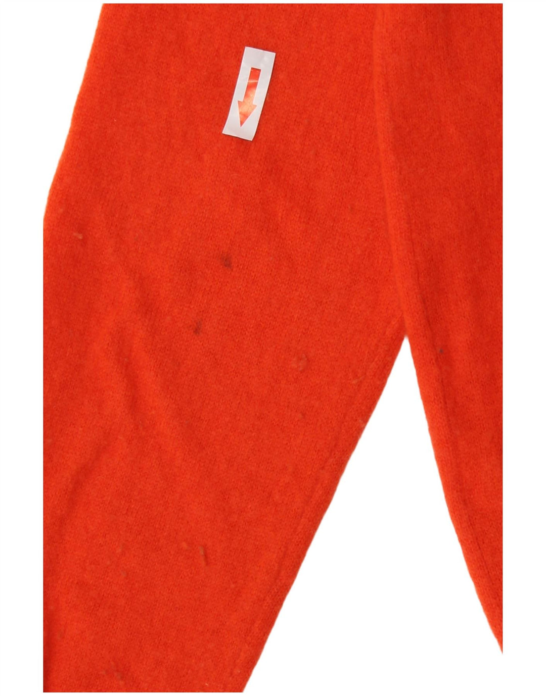 Zara Herren-Pullover mit Rundhalsausschnitt, kleine orangefarbene Wolle