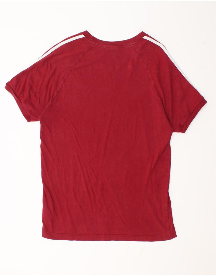 Adidas Herren T-Shirt Top Medium Burgund Baumwolle