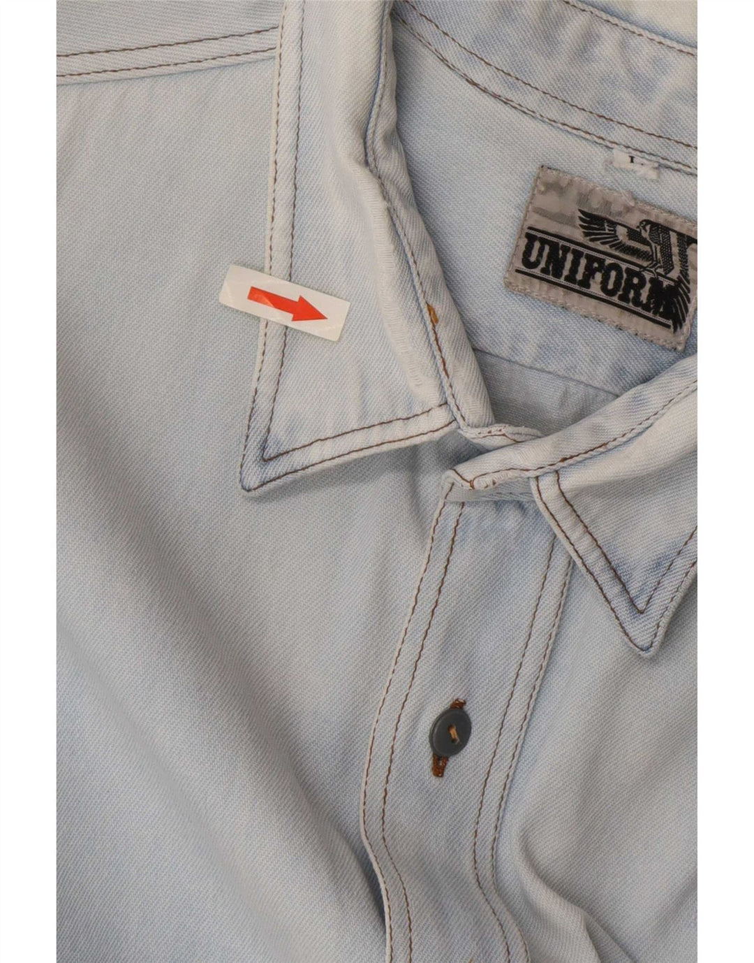 Uniform Herren-Jeanshemd, Größe L, Blau