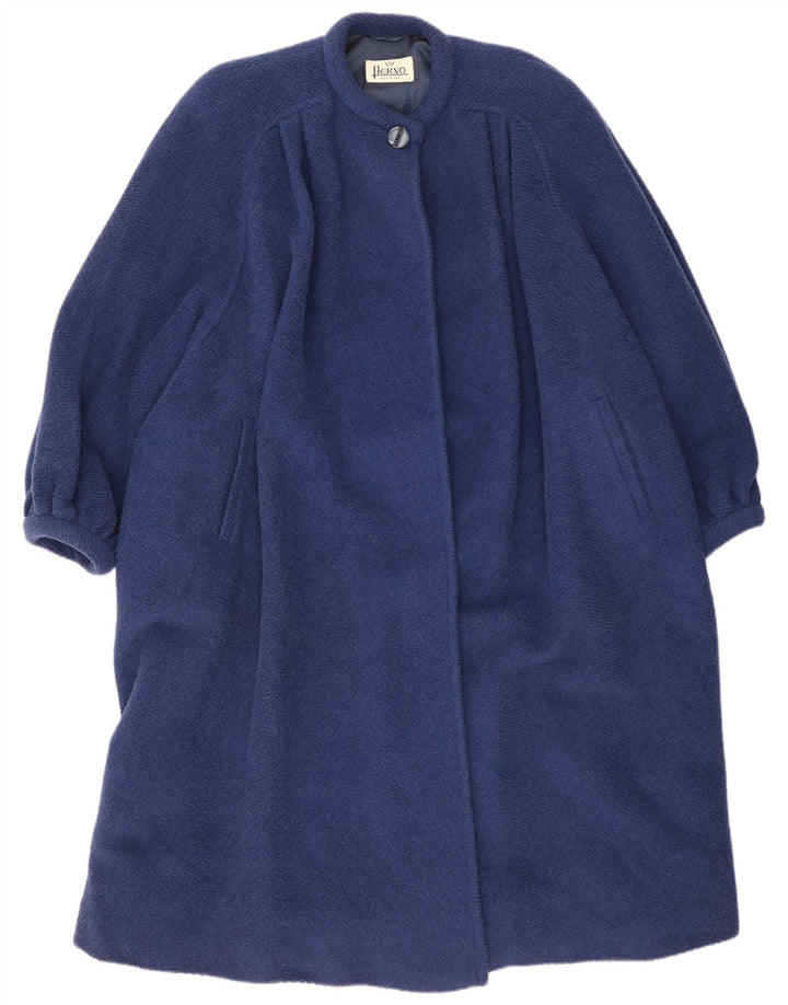 Herno Damen Übergroßer Mantel IT 42 Mittelblaue Wolle