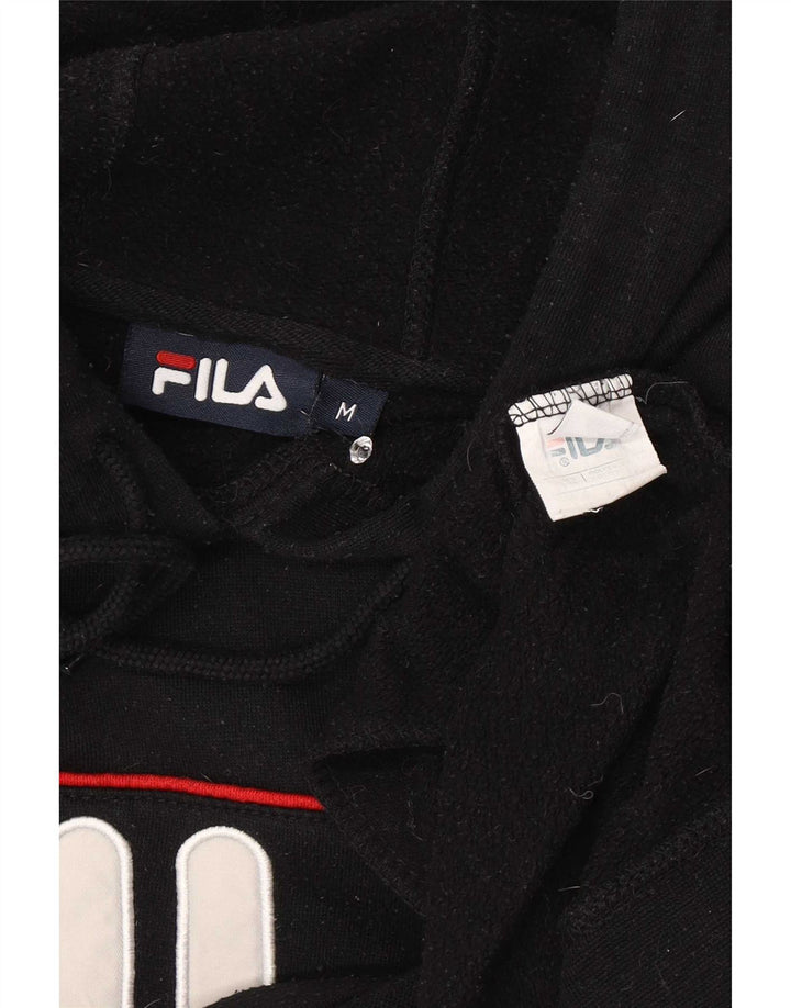 Fila Herren-Kapuzenpullover mit Grafik, mittelschwarz, gestreift, Polyester
