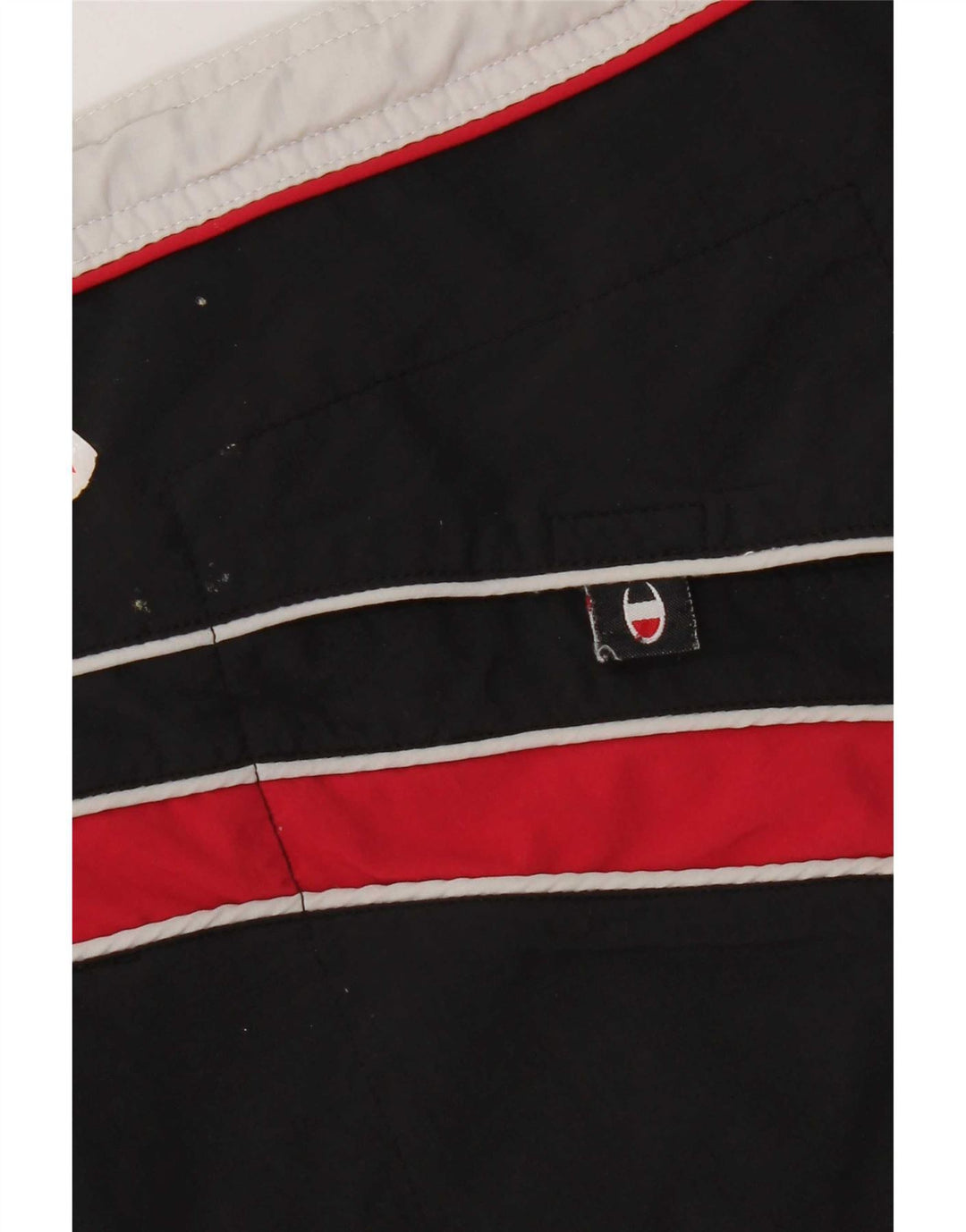 Champion Herren-Badeshorts mit Grafik, XL, schwarzes Farbblock-Polyester