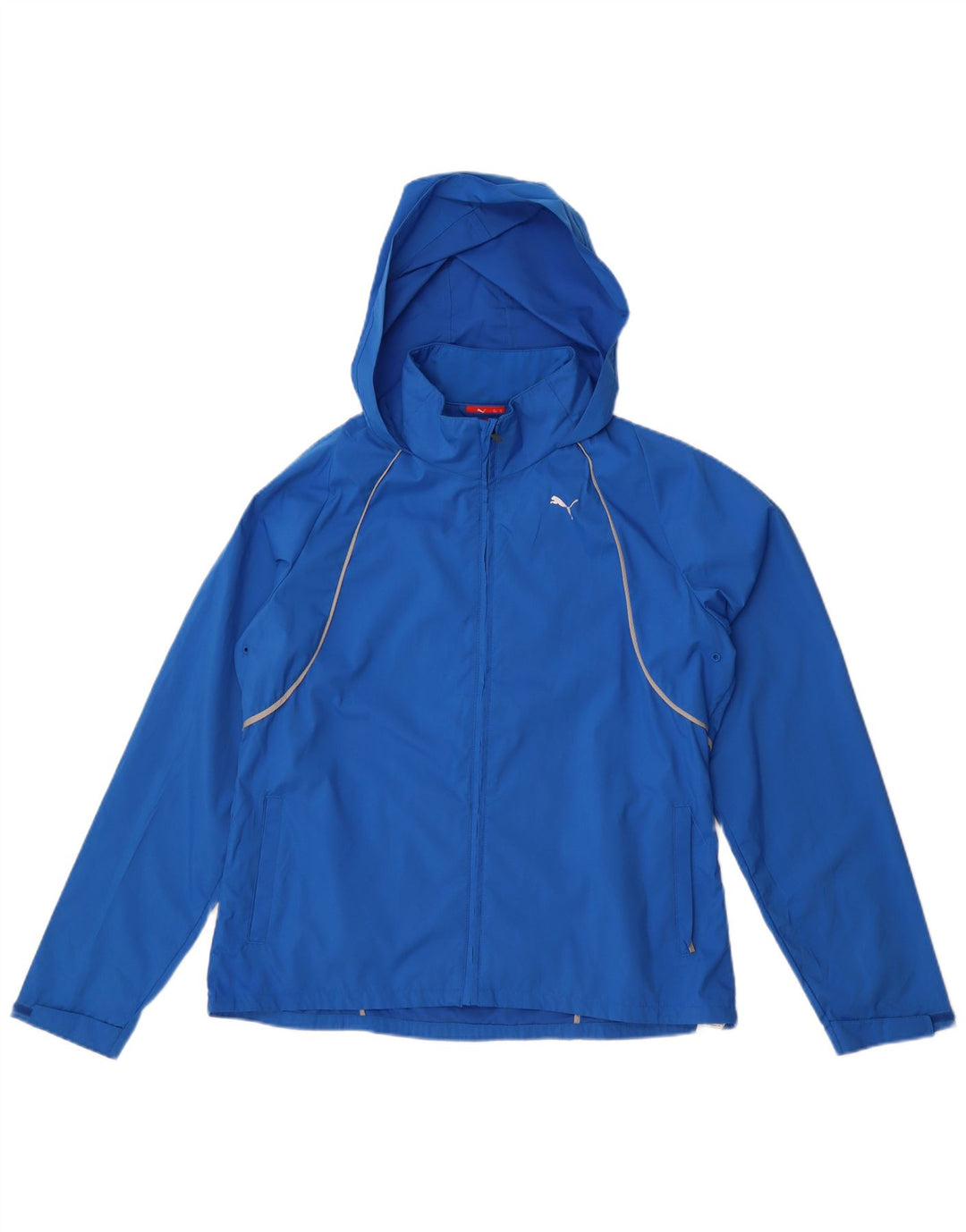 Puma Damen-Regenjacke mit Kapuze, UK 16, Größe L, blau, Polyester