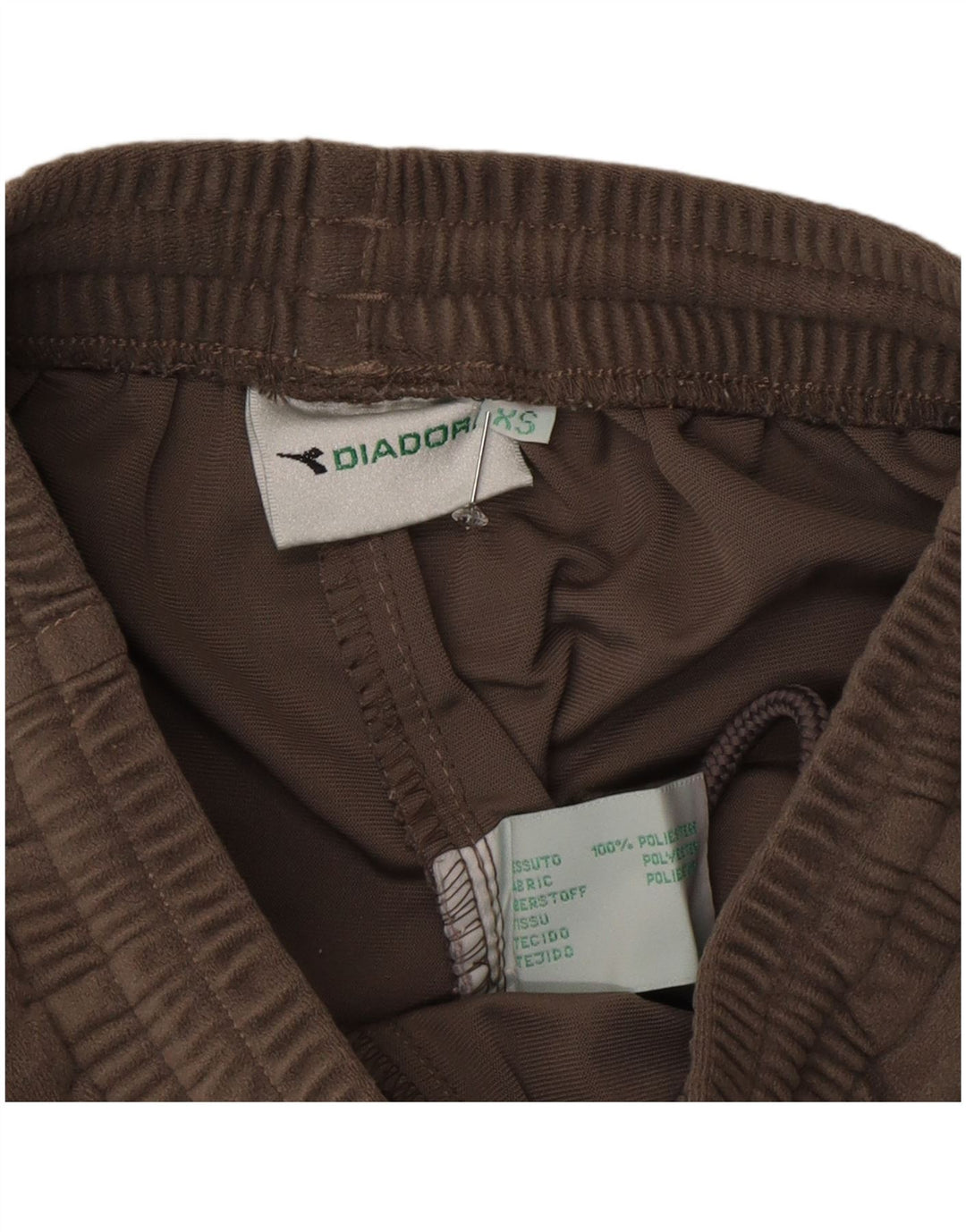 Diadora Damen Cargo-Trainingshose UK 6 XS Braunes Polyester