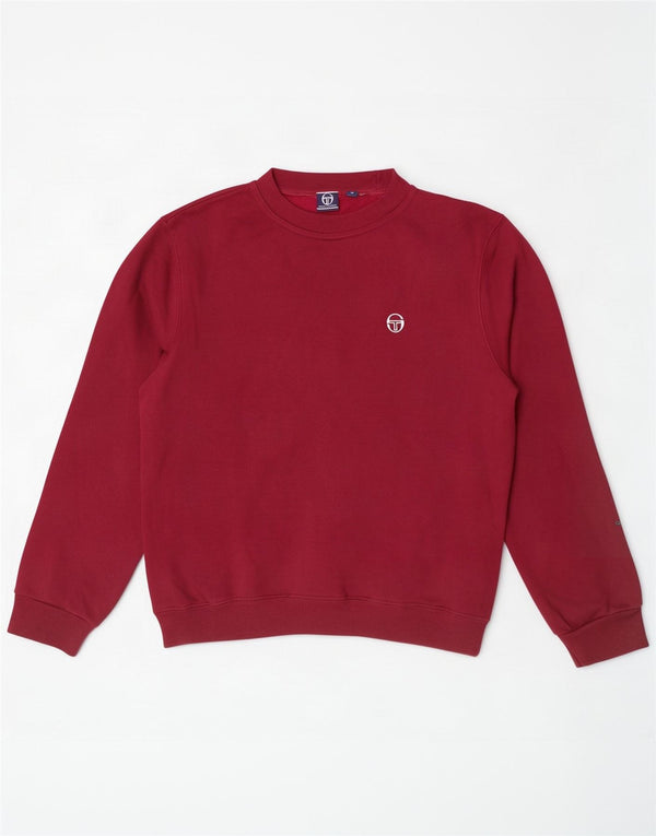 Sergio Tacchini Damen Sweatshirt Pullover UK 10 Small Burgund