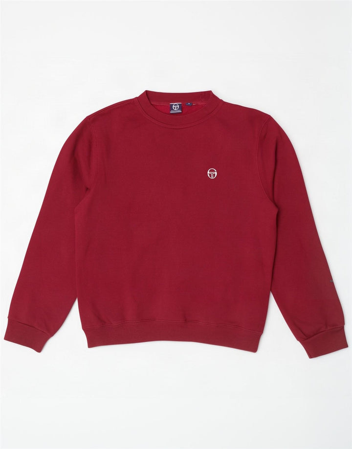 Sergio Tacchini Damen Sweatshirt Pullover UK 10 Small Burgund