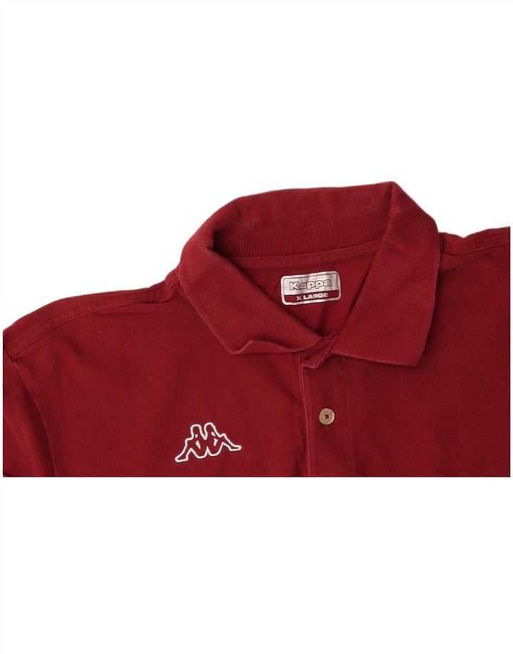 KAPPA Herren Poloshirt XL Rot Baumwolle