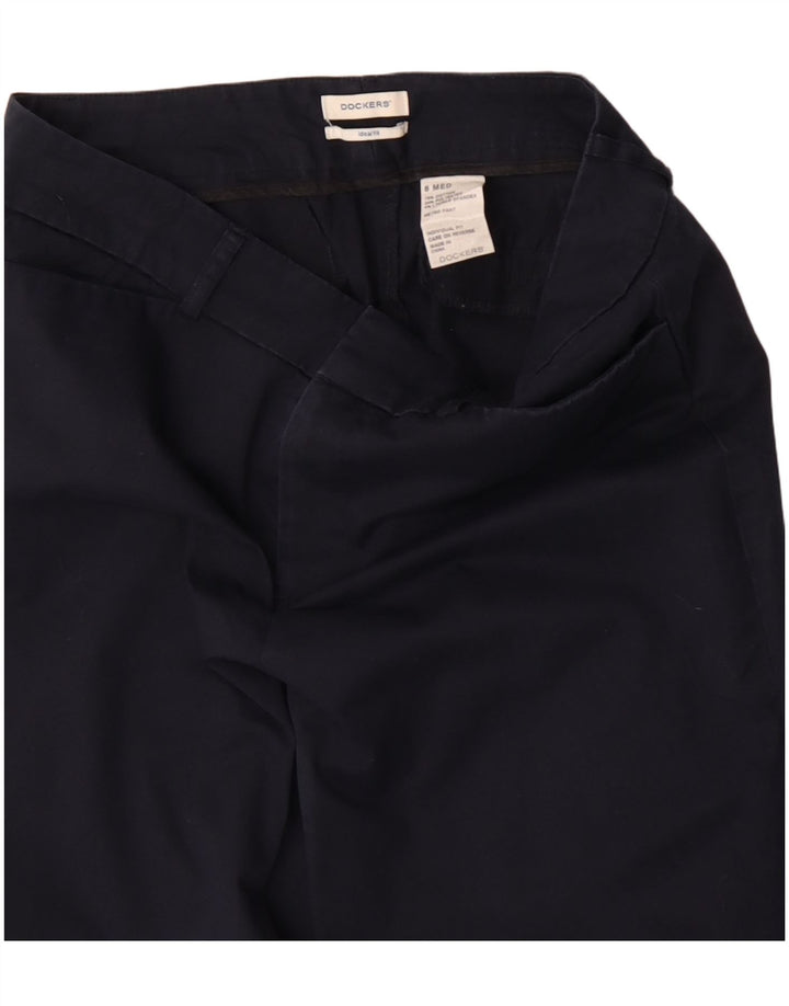 Dockers Damen Freizeithose US 6 Medium W30 L28 Marineblaue Baumwolle