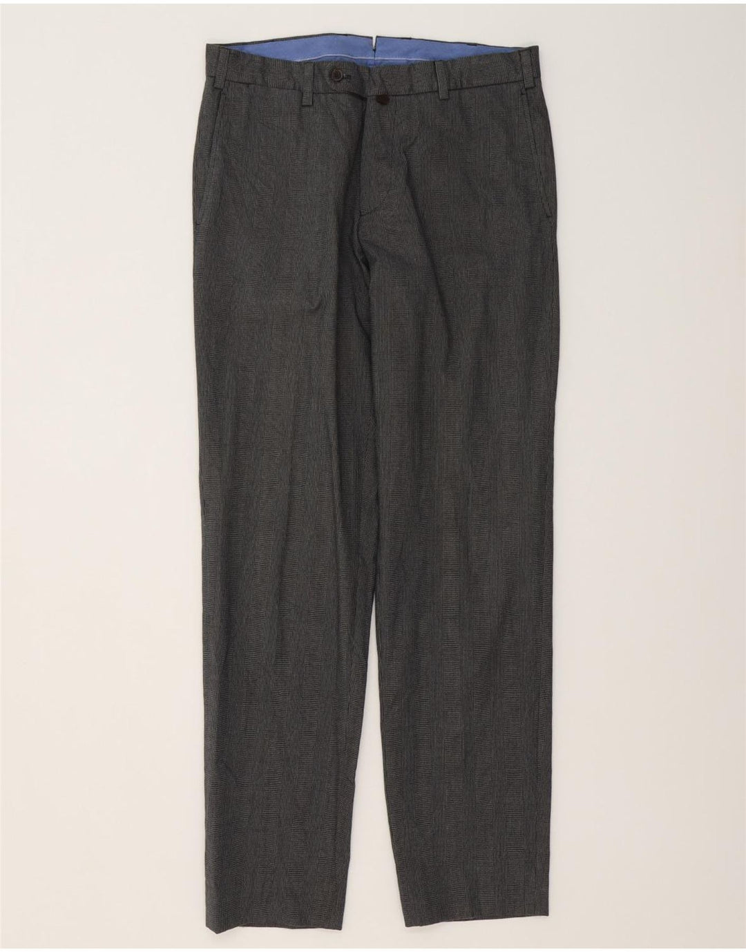 MASSIMO DUTTI Herren Anzughose EU 40 Mittel W31 L31 Grauer Hahnentritt