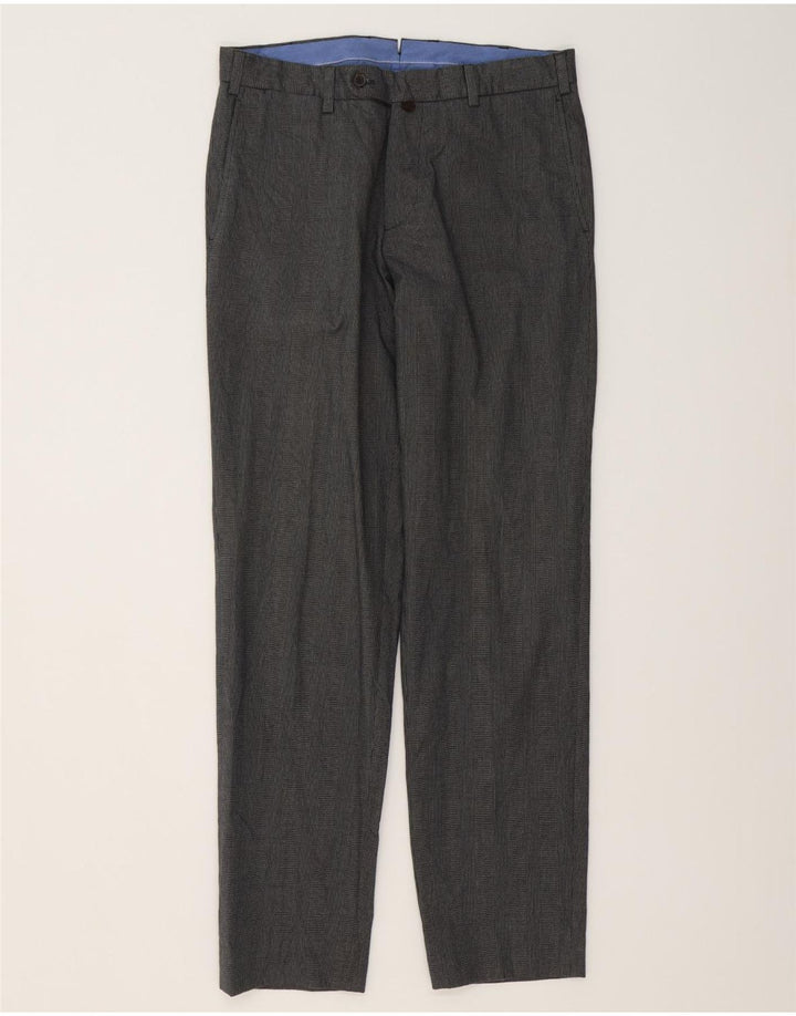 MASSIMO DUTTI Herren Anzughose EU 40 Mittel W31 L31 Grauer Hahnentritt