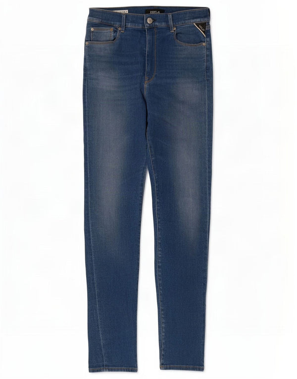 Replay Damen High Rise Skinny Jeans W30 L30 Blaue Baumwolle