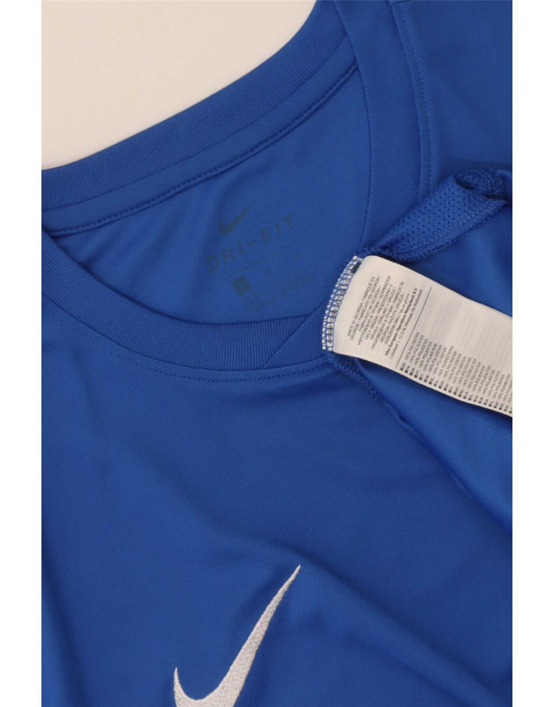 Nike Herren Dri Fit T-Shirt Top Mittelblaues Polyester