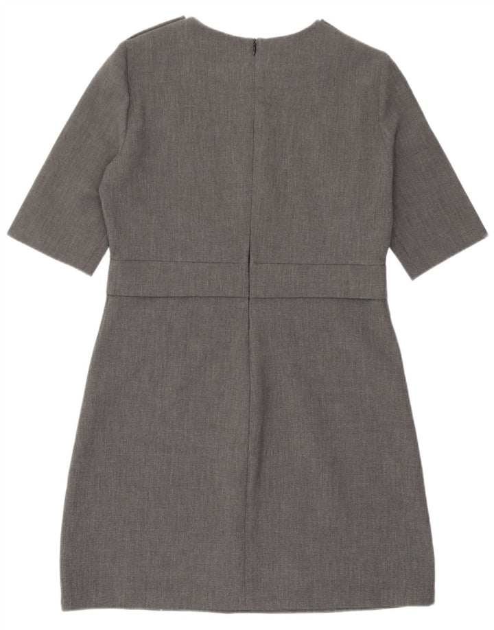 Zara Damen Etuikleid UK 12 Mittelgrau