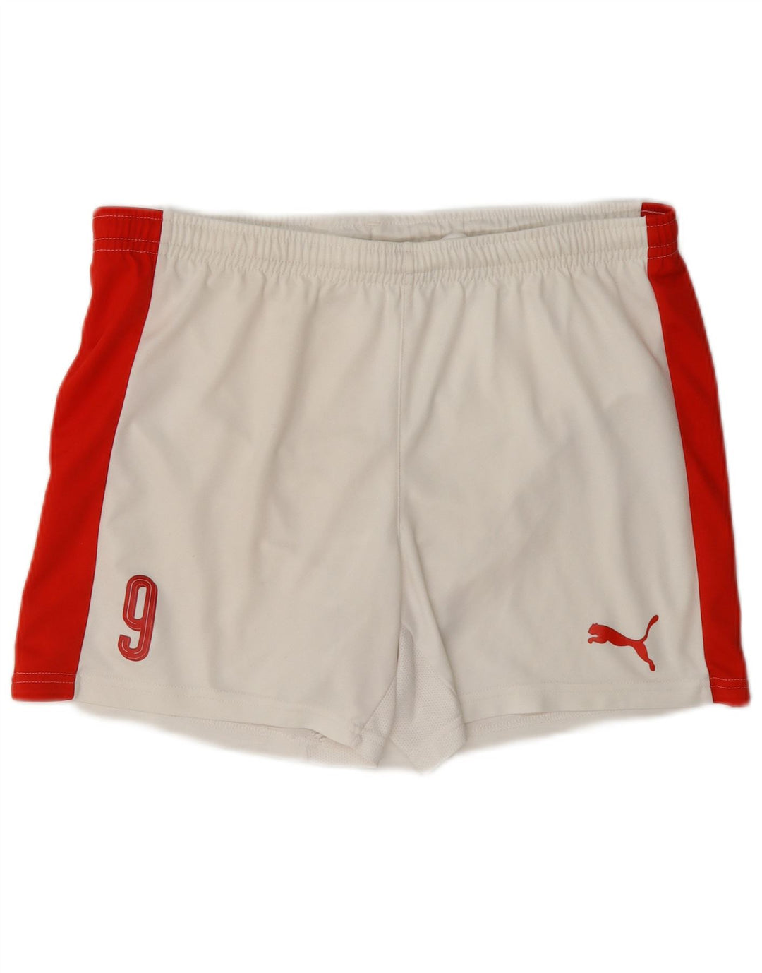 Puma Sportshorts für Jungen, 15–16 Jahre, weißes Colourblock-Polyester