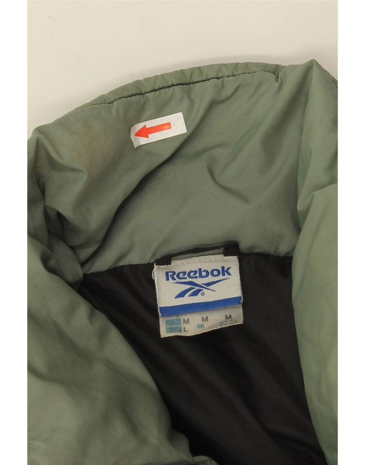 Reebok Herren Loose Fit Wattierte Jacke UK 38 Medium Schwarz Nylon