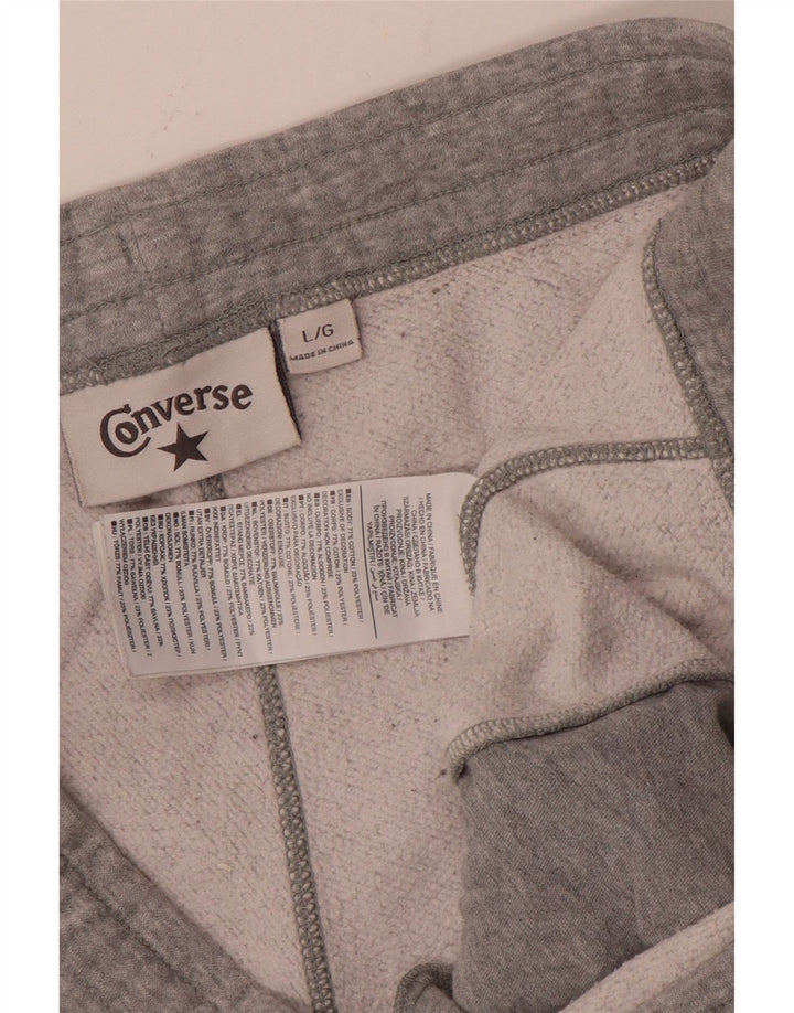 CONVERSE Damen Trainingshose Jogger UK 16 Large Grau meliert