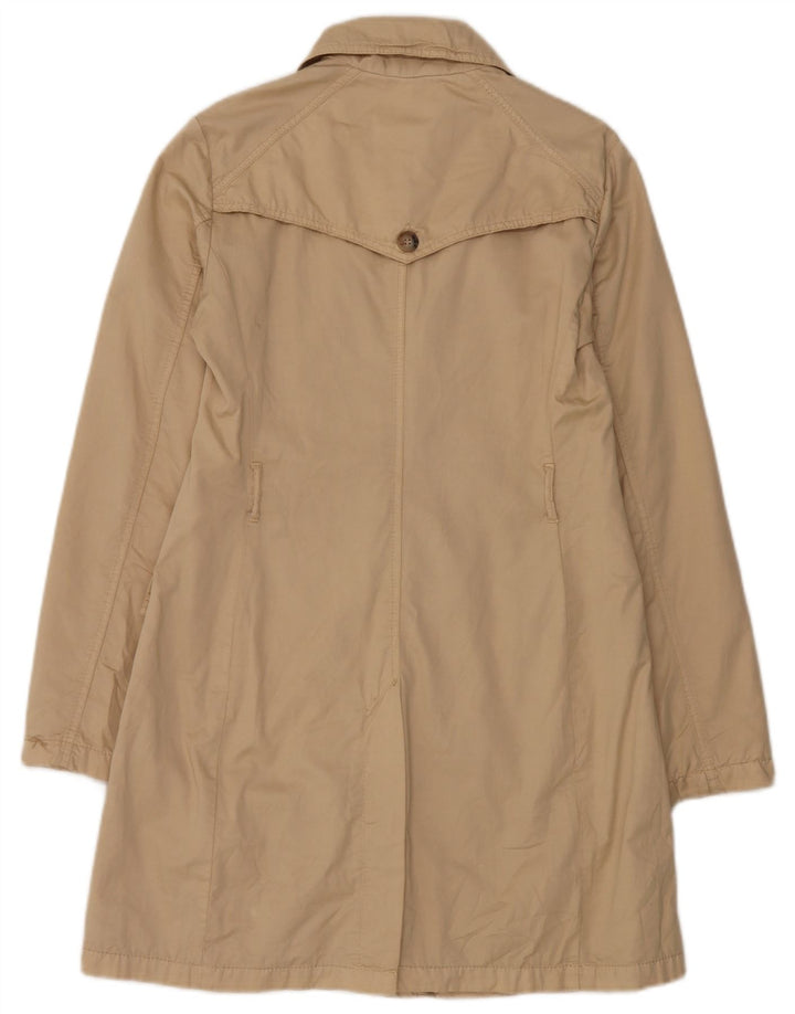 Sisley Damen Trenchcoat IT 44 mittelbeige Baumwolle