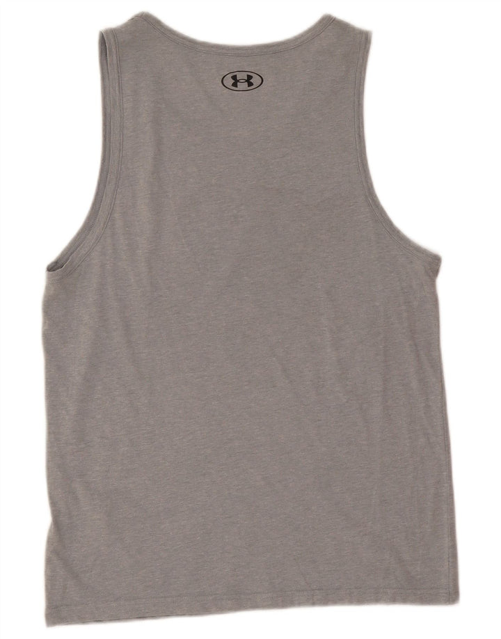 Under Armour Herren Grafik-Weste-Top aus mittelgrauer Baumwolle