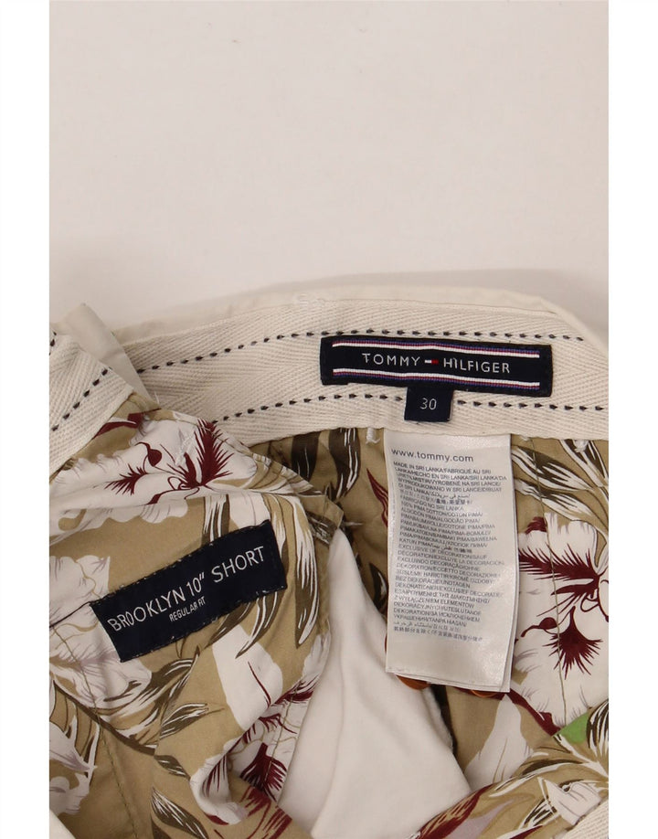 TOMMY HILFIGER Herren Brooklyn Chino Shorts W30 Mittelweiße Baumwolle