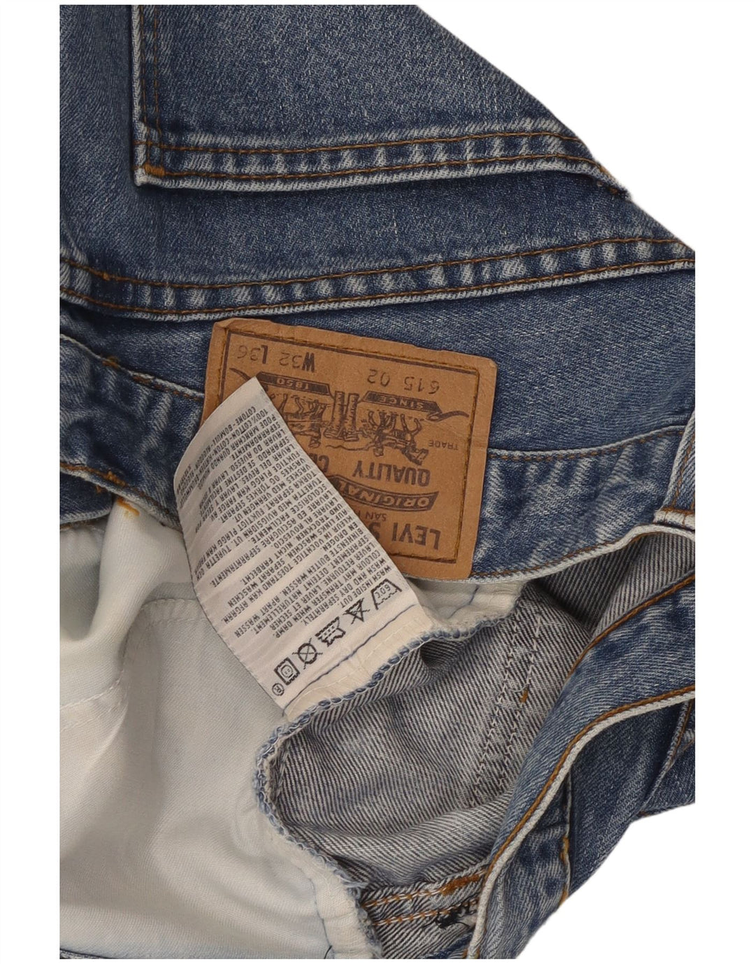 LEVI'S Damen-Jeansshorts W32, Größe L, Blau, Baumwolle