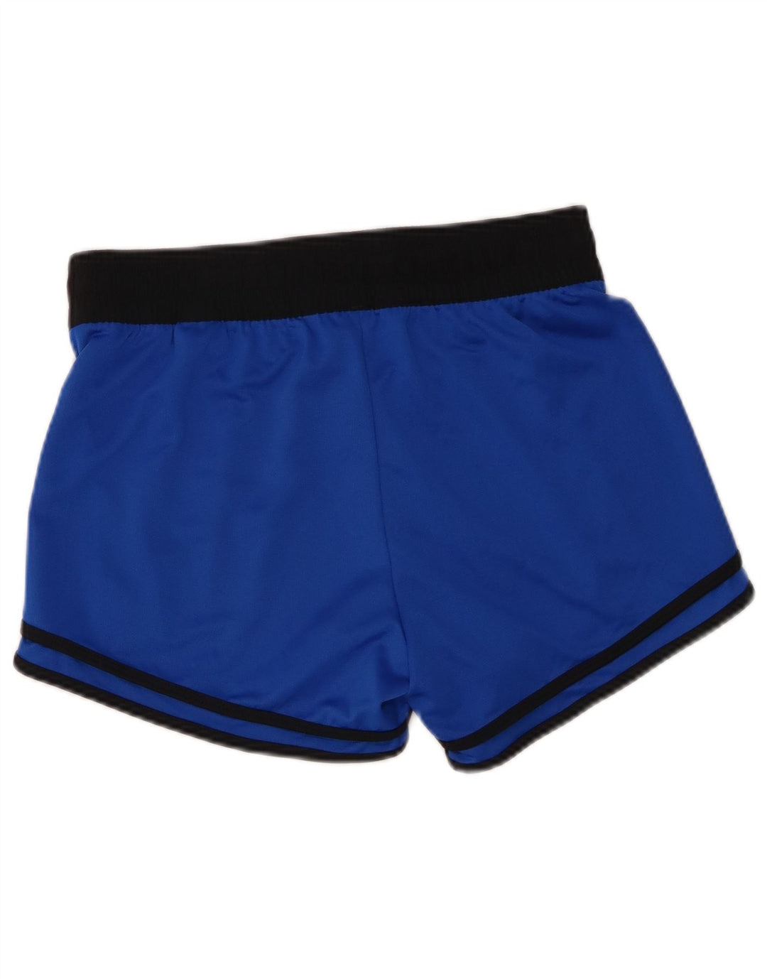 Reebok Damen Sportshorts UK 8/10 Small Blue Colourblock Polyester
