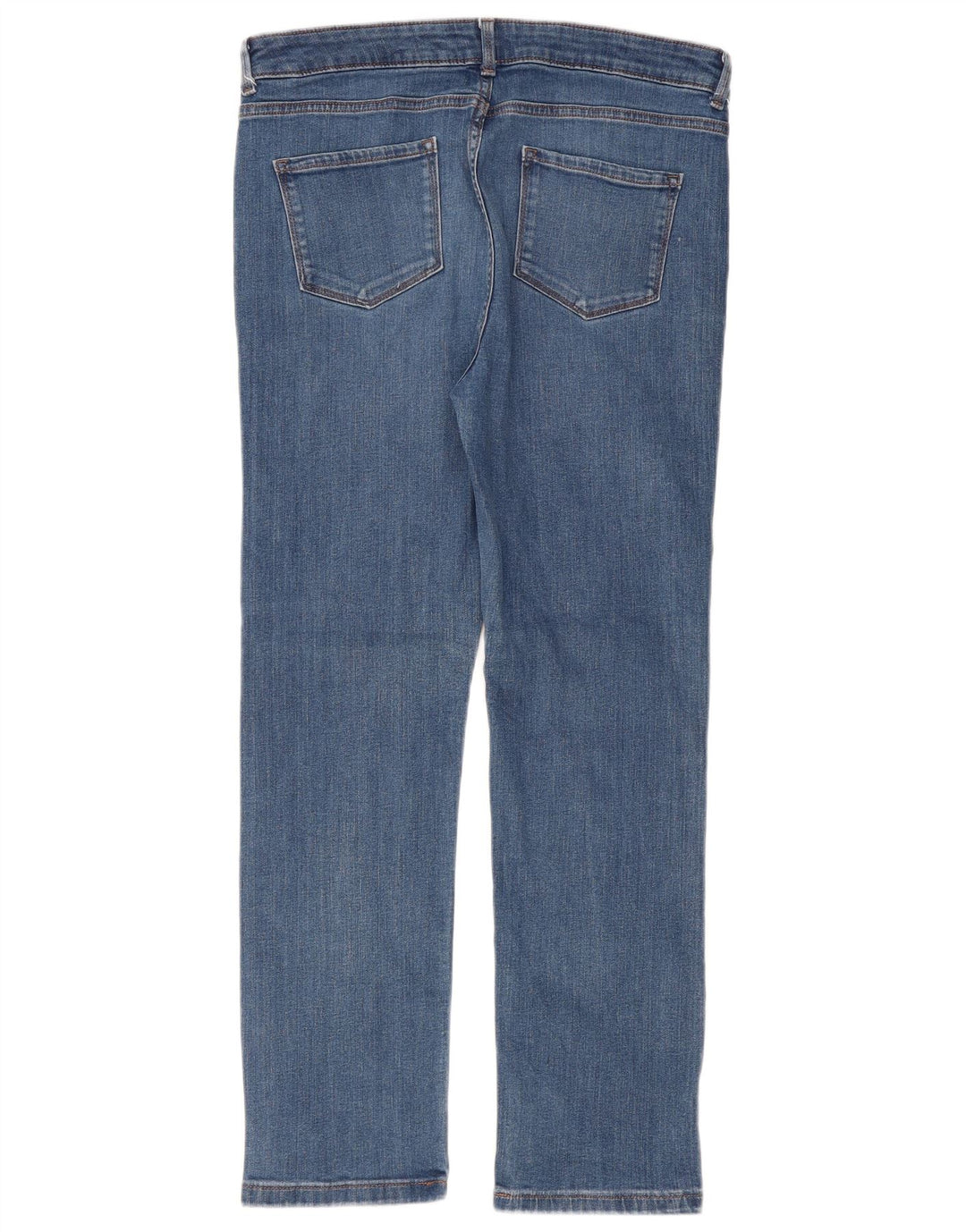 Marks & Spencer Damen Regular Slim Jeans UK 14 Large W36 L29 Blaue Baumwolle
