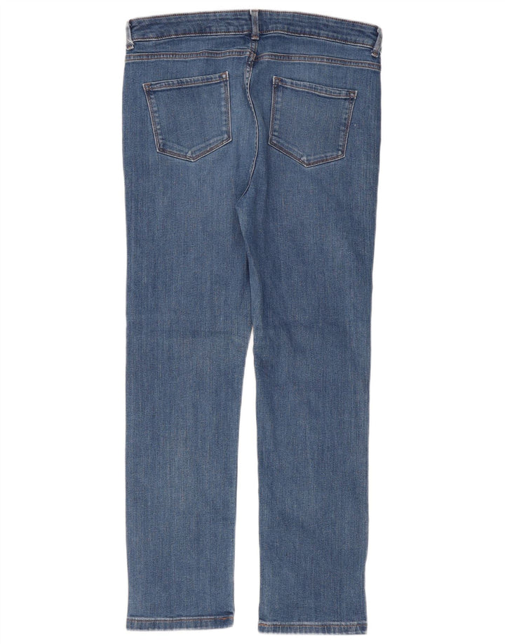 Marks & Spencer Damen Regular Slim Jeans UK 14 Large W36 L29 Blaue Baumwolle