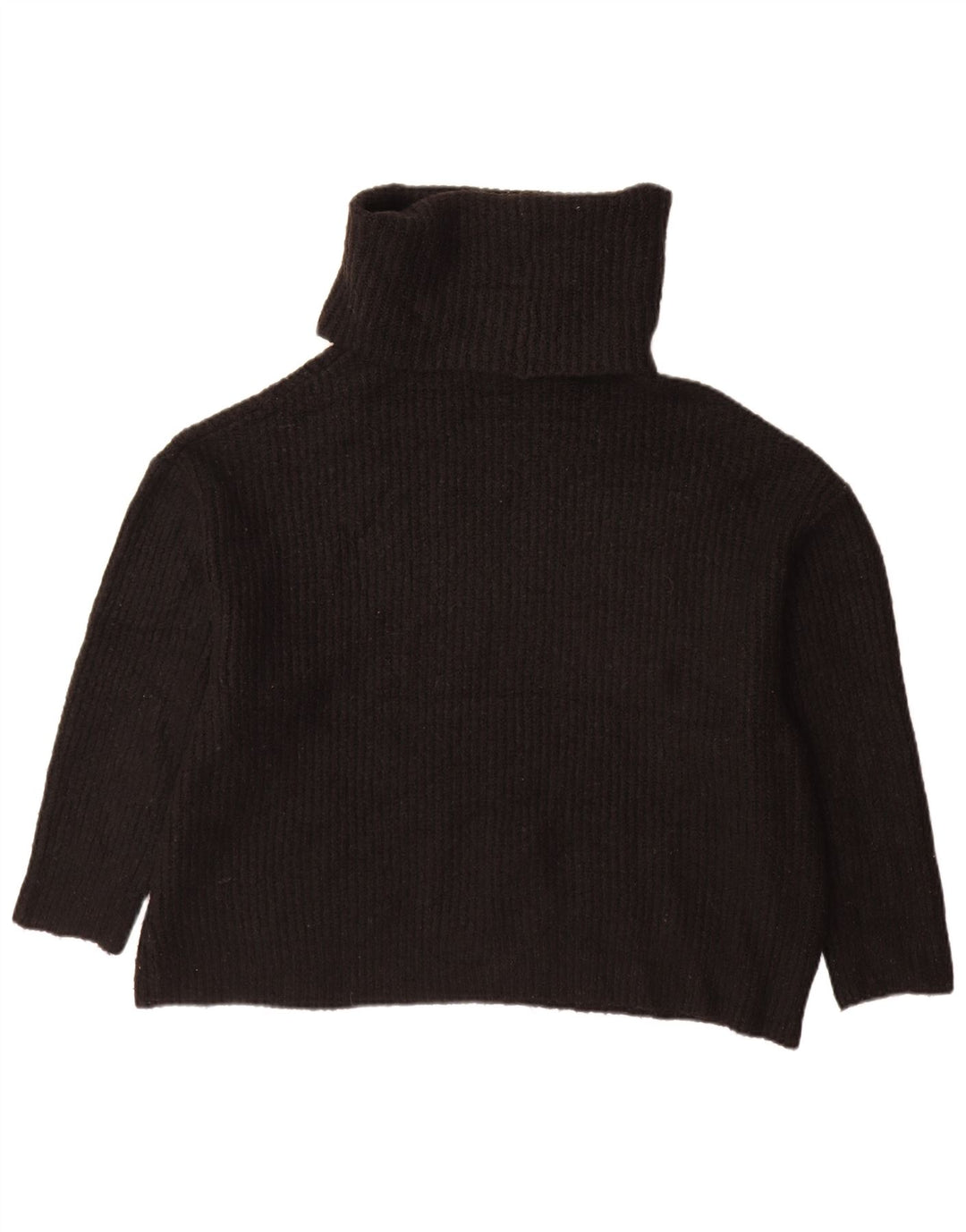 Zara Damen-Pullover mit Rollkragen, übergroß, Gr. 10, Größe S, Schwarz, Acryl