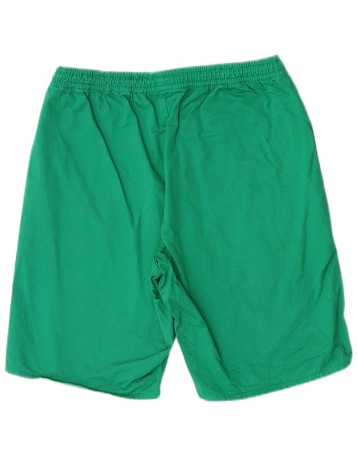 Benetton Herren-Sportshorts mit Grafik, mittelgrüne Baumwolle