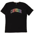 Converse Herren Grafik-T-Shirt-Oberteil aus mittelschwarzer Baumwolle