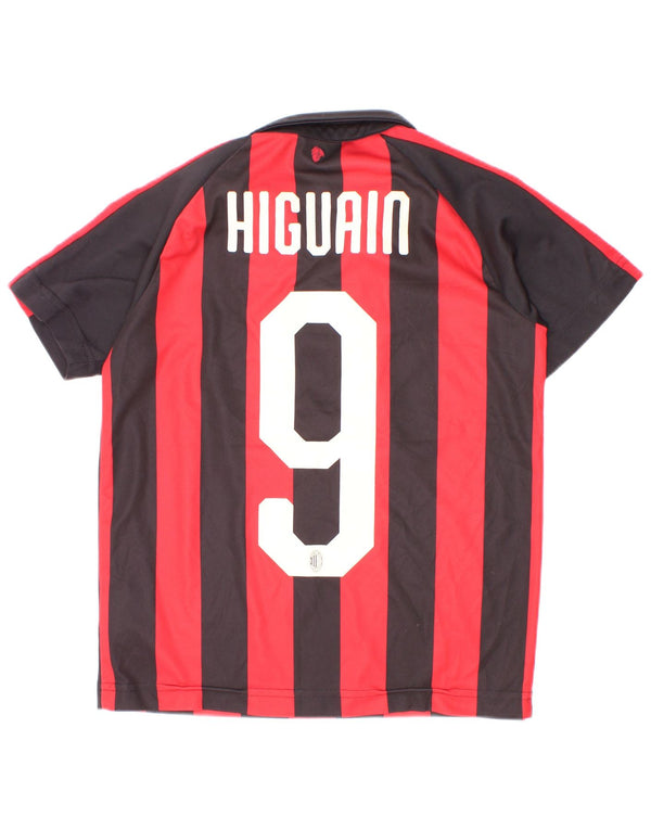 Puma Jungen AC Milan Grafik-Poloshirt, 9–10 Jahre, rot gestreift, Polyester