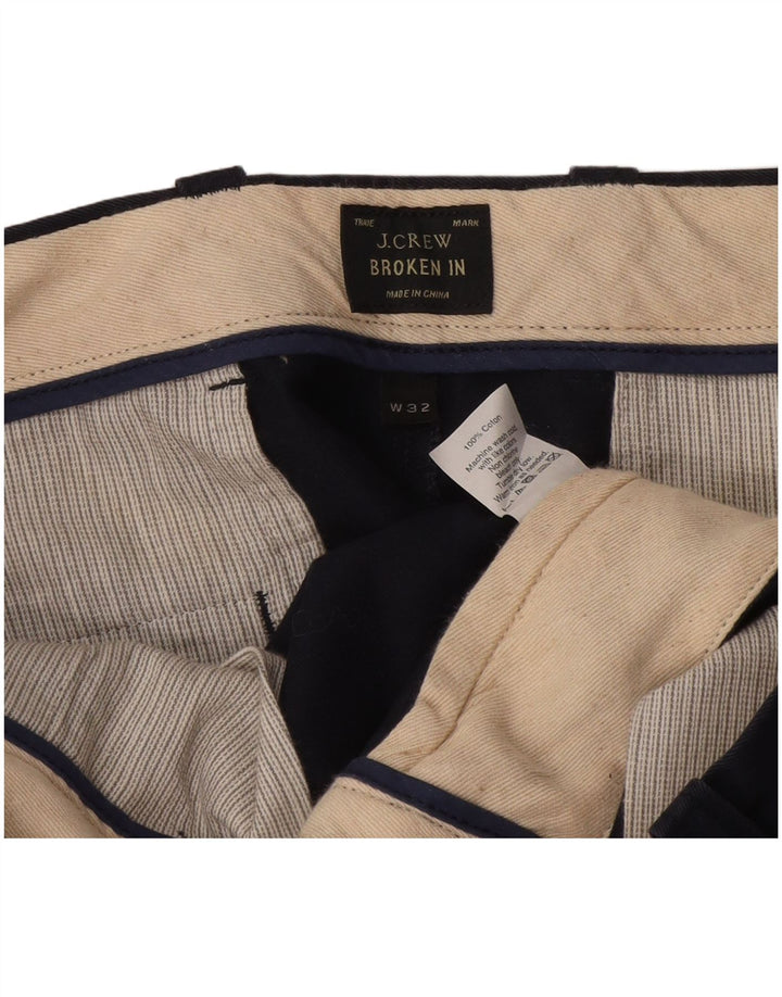 J. Crew Herren Broken In Chino Shorts W32 Medium Marineblau Baumwolle