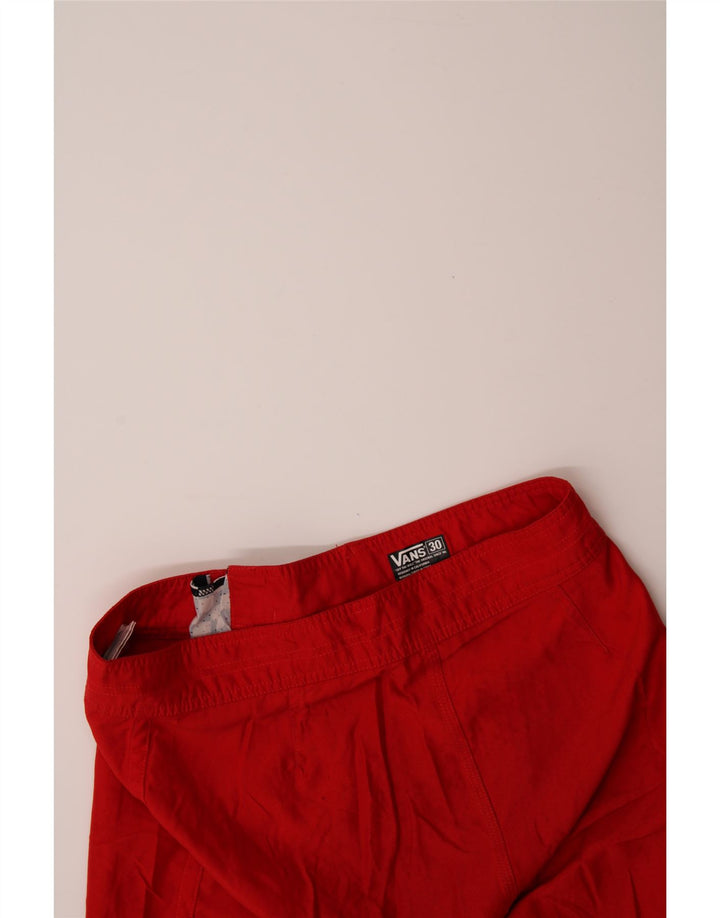 VANS Mens Swimming Shorts Medium  Red Polyester Vintage Vans and Second-Hand Vans from Messina Hembry 
