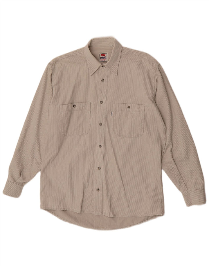 Levi's Herren Cordhemd Medium Off White