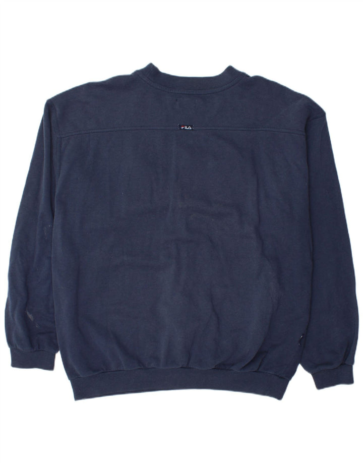 Fila Herren Grafik Sweatshirt Pullover XL Marineblau