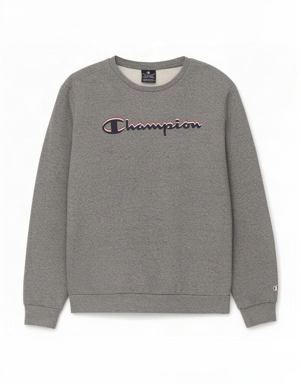 Champion Sweatshirt-Pullover mit Grafik für Jungen, 13–14 Jahre, XL, grau gefleckte Baumwolle