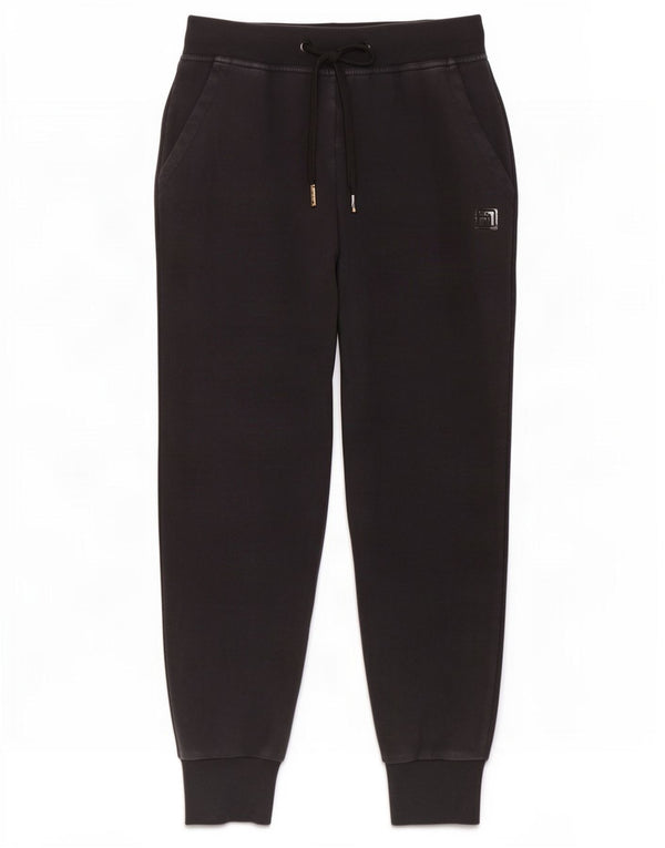 Fila Damen Trainingshose Jogger UK 10 Small Schwarz Baumwolle