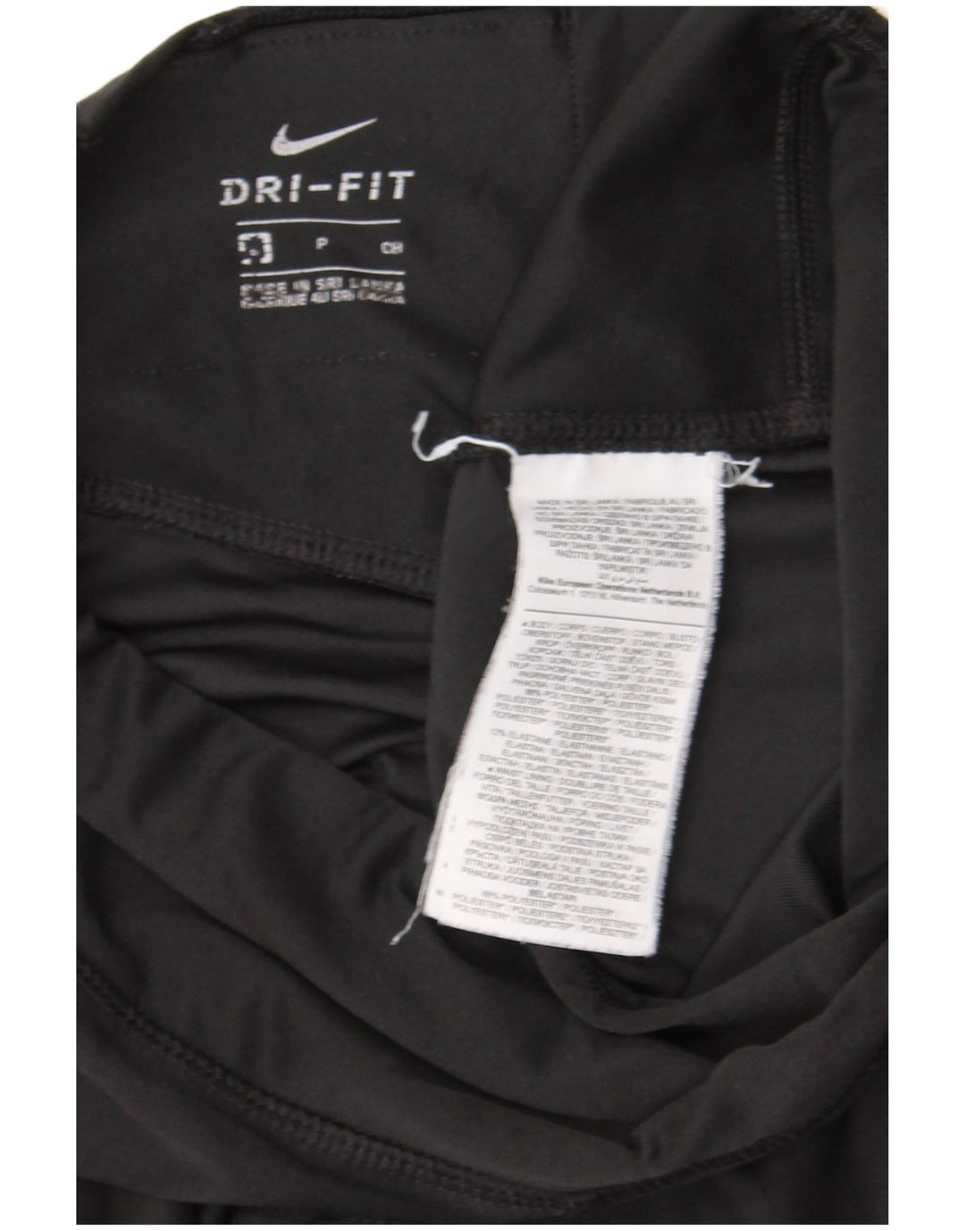 Nike Damen Dri Fit Graphic Leggings UK 8 Small Schwarz Polyester