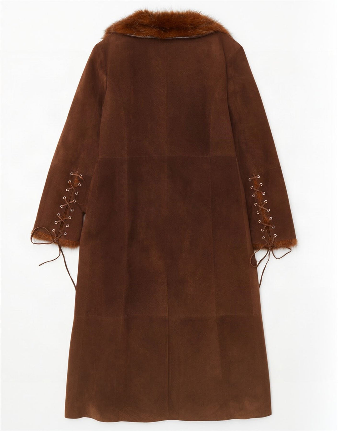 Conbipel Damen Wildledermantel IT 48 XL Braunes Leder