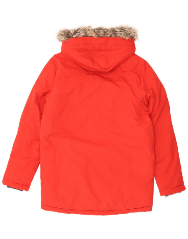 Marks & Spencer Jungen-Utility-Jacke mit Kapuze, 14–15 Jahre, rotes Polyamid