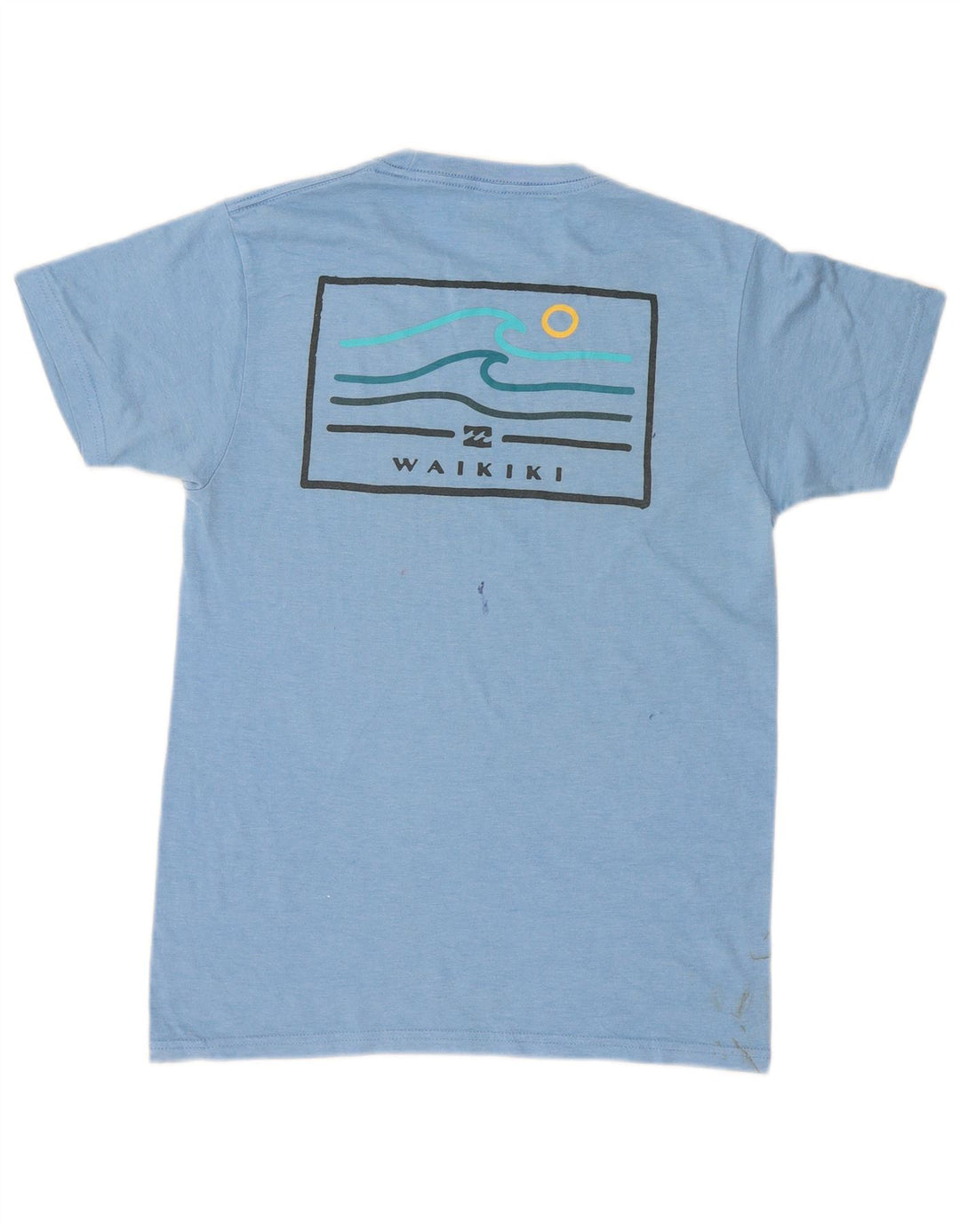Billabong Herren-T-Shirt mit Grafik, Größe S, Blau, Baumwolle