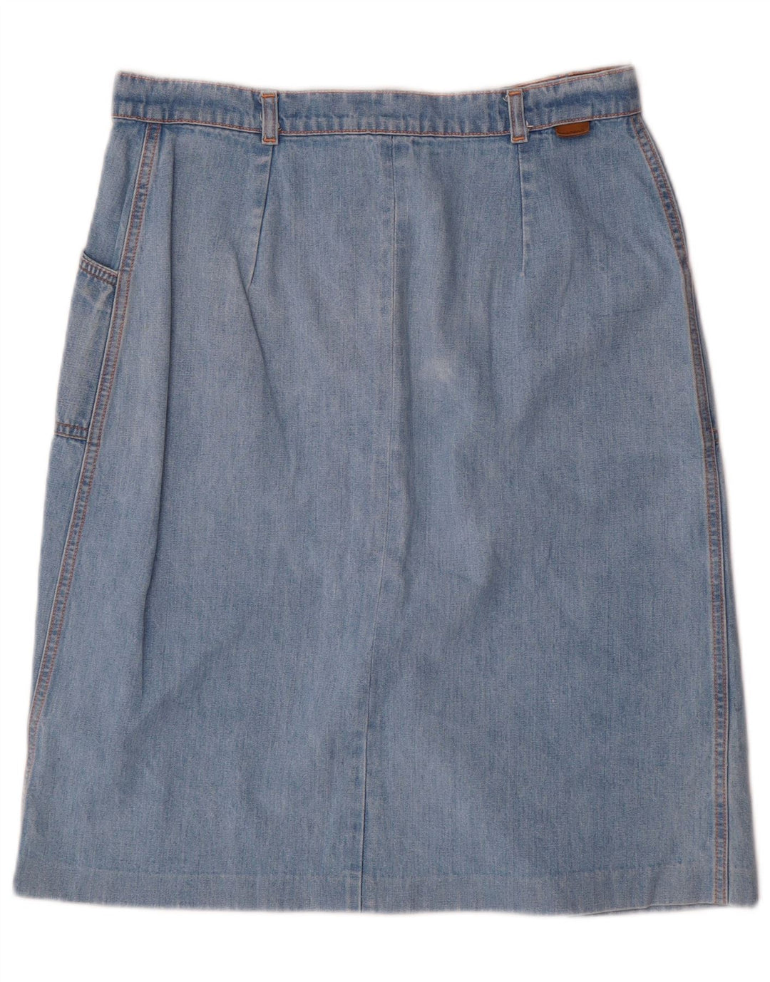 Vintage Damen Jeansrock W32 Groß Blau
