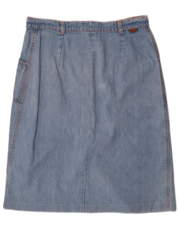 Vintage Damen Jeansrock W32 Groß Blau