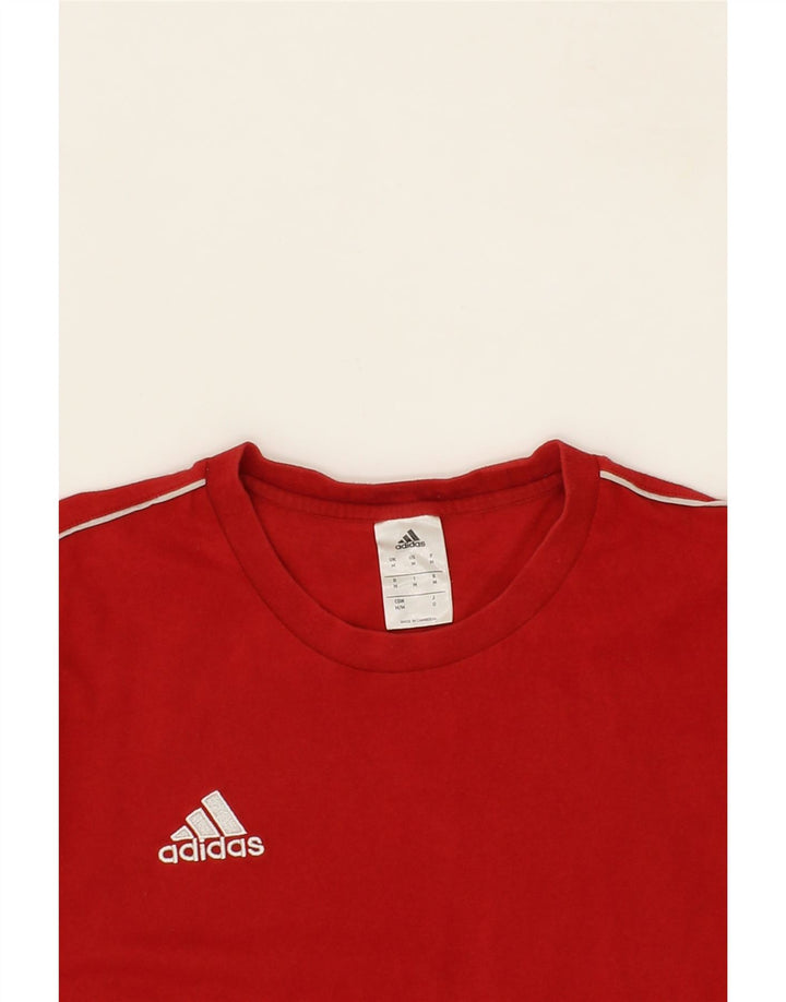 ADIDAS Mens T-Shirt Top Medium Red Vintage Adidas and Second-Hand Adidas from Messina Hembry 