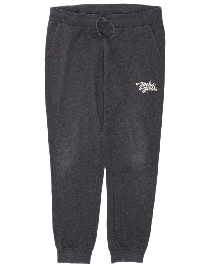 Jack & Jones Herren-Trainingshose, Jogginghose, Größe L, Grau, Baumwolle